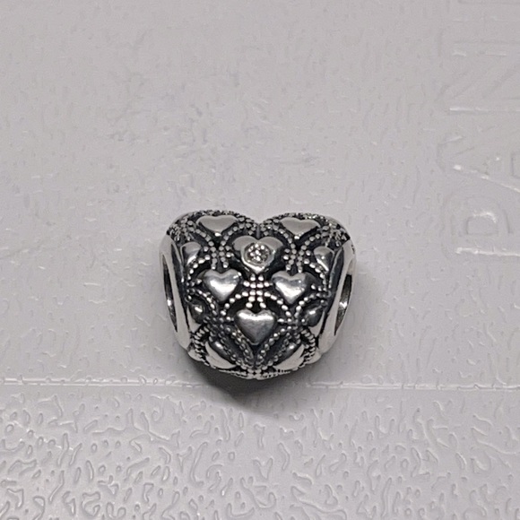 Pandora Jewelry - NEW Authentic PANDORA New Sterling Silver Club Charm Heart Charm Bead 791912D